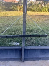 Enclume 36 Inch Rolled End Pot Rack Hammered Finish 6 Pot Hooks Made In USA