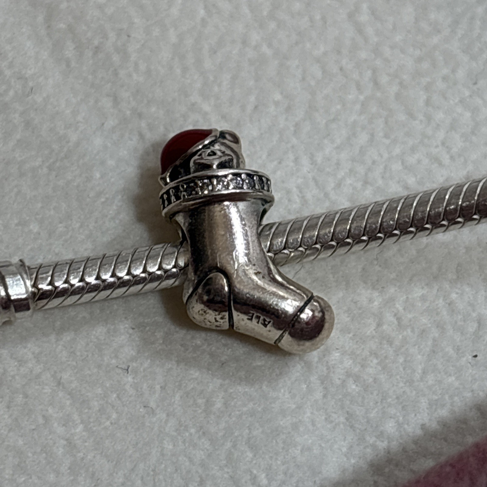 Authentic Christmas Stocking Sterling Silver Char… - image 8