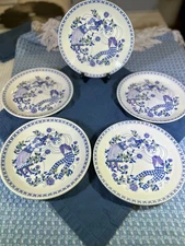 Figgjo Flint Norway Turi Design Lotte 8" Salad Plates Handpainted Silkscreen 2