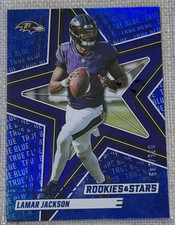 Panini 2025 Rookies & Stars Lamar Jackson True Blue Parallel /75 Ravens NFL