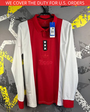 Ajax Jersey Long Sleeeve 125th Anniversary Football Shirt Adidas Men Size M ig93