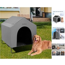 Comfortable & Spacious 42” Dog House for Large Breeds - Supports Up to 135 lbs