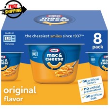 Kraft Mac and Cheese, 8 Cups, for Easy Dinner or Dinner Sides, Original Flavor