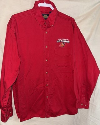 Blue Generation Shirt XL Red Long Sleeve New Palestine Dragons Embroidered Logo