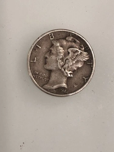 1944 10C Mercury Dime EF