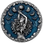 Calypso Greek Mythology 2 oz Antique finish Silver Coin 5$ Niue 2023