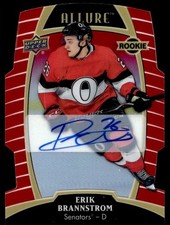2019-20 Upper Deck Allure Red Rainbow Auto RC Erik Brannstrom Rookie Auto