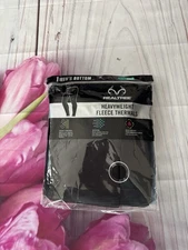 New Realtree Heavyweight Fleece Thermals 1 Men’s Botom Size Xl Black