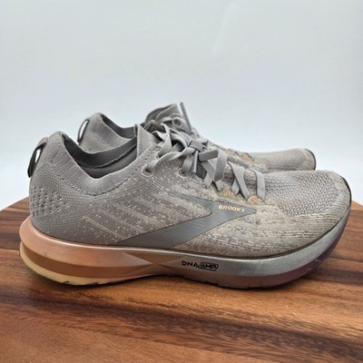 Size 7 - Brooks Levitate 3 Purple-Grey/Peach Women's Shoes Running Sneakers