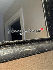 4PCS Drive Safe I Love You Car Decal Rearview Mirror Sticker Vinyl Decor New USA