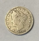 Photo of a 1890-P Liberty Nickel from an eBay listing that sold on Jul 15, 2026