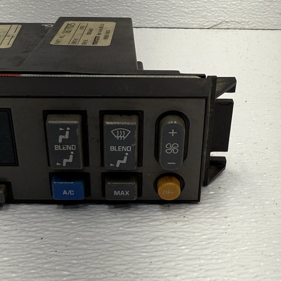 Panel de control climático Chevrolet Silverado GMC Sierra 1500 2500 1988-1994 Foto 4 de 4