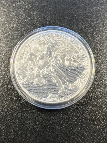 2024 Germania 5 MARK 1oz. 999.9 Silver Bullion Coin - Lady Germania -No Reserve!