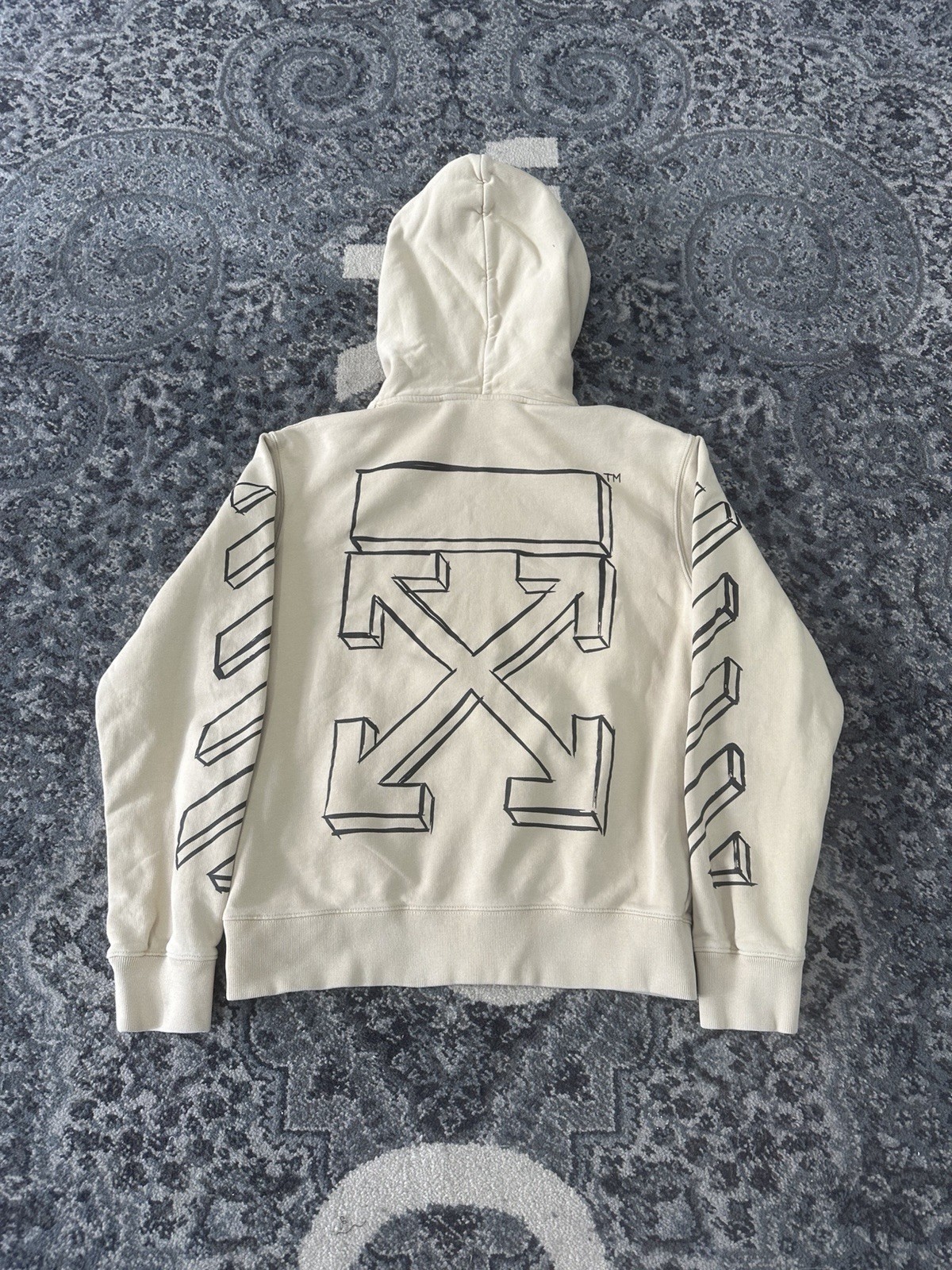 Off white Arrow Pull Over Hoodie - image 2