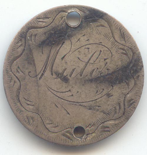1886 Seated Liberty Dime Love Token Name Mate's