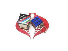 Portachiavi RUBIKS Cube perfettamente funzionante RUBIKS CUBE Mini NUOVO con SCATOLA di Wonderful