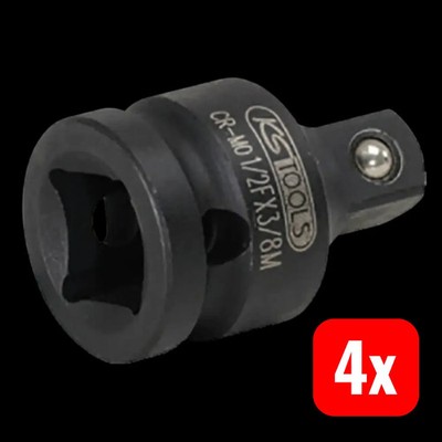 KS Tools Steckschlüssel Adapter Antrieb Umschaltvierkant 1 2 38 mm 4 STÜCK