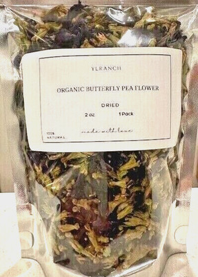 Butterfly Pea Flower Organic Dried Flowers / Farm Fresh Packed USA Free Ship