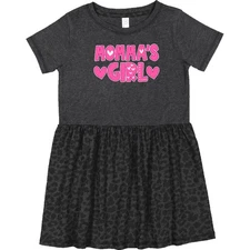 Inktastic Momma's Girl Gift Toddler Dress Family Girls Momma Mama Mother Mommy