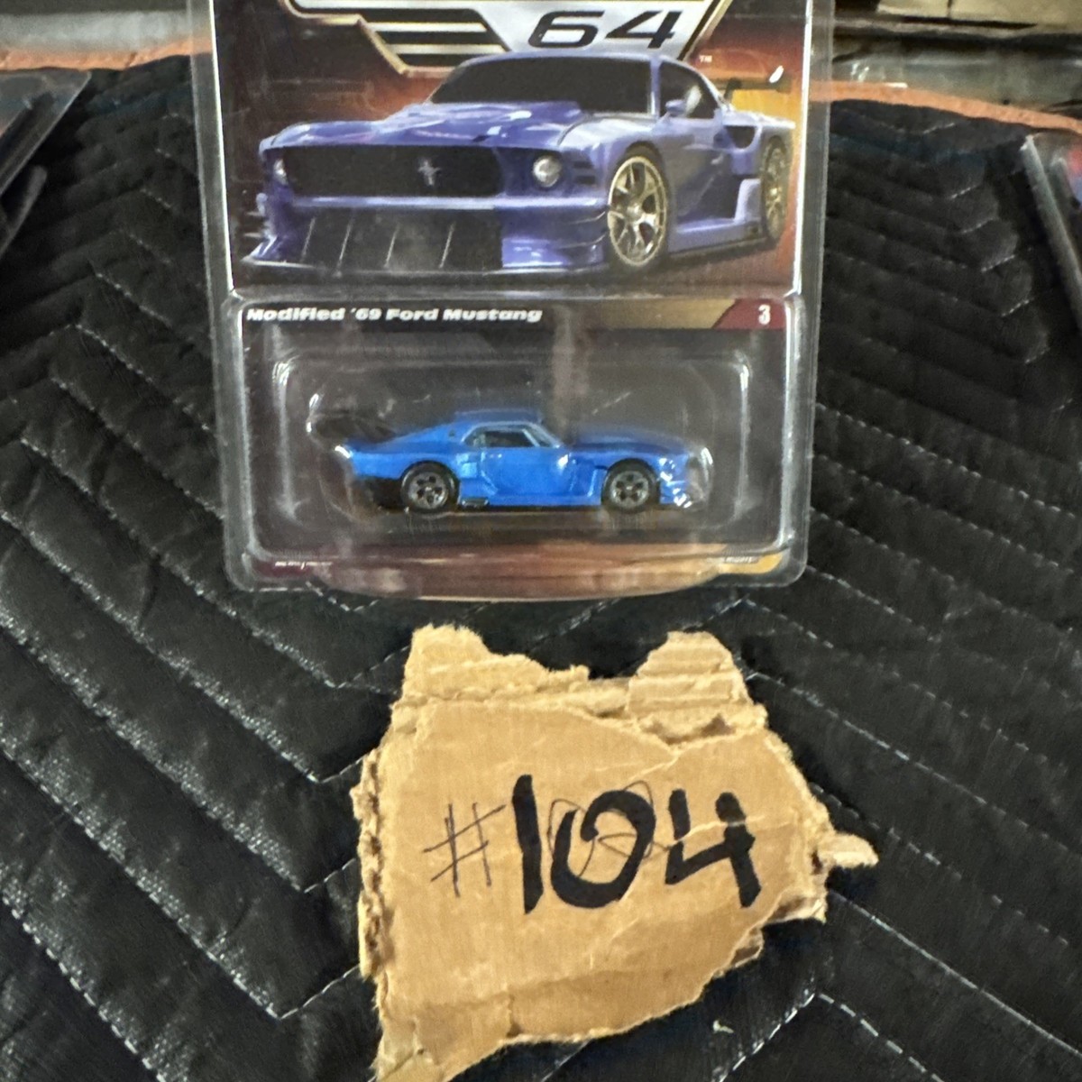 ミニカー Hot Wheels ELITE 64 Ford Mustang 2023 Hot Wheels ELITE 64 Series Modified 69 Ford Mustang Blue In