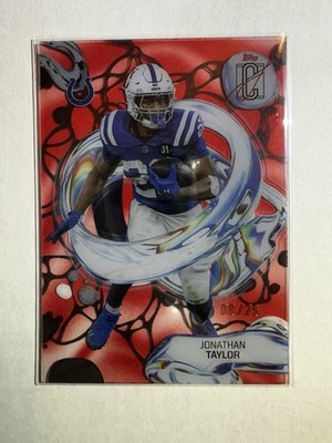 2025 Topps Signature Class Jonathan Taylor Fluidity Red /25 Colts #FL-10