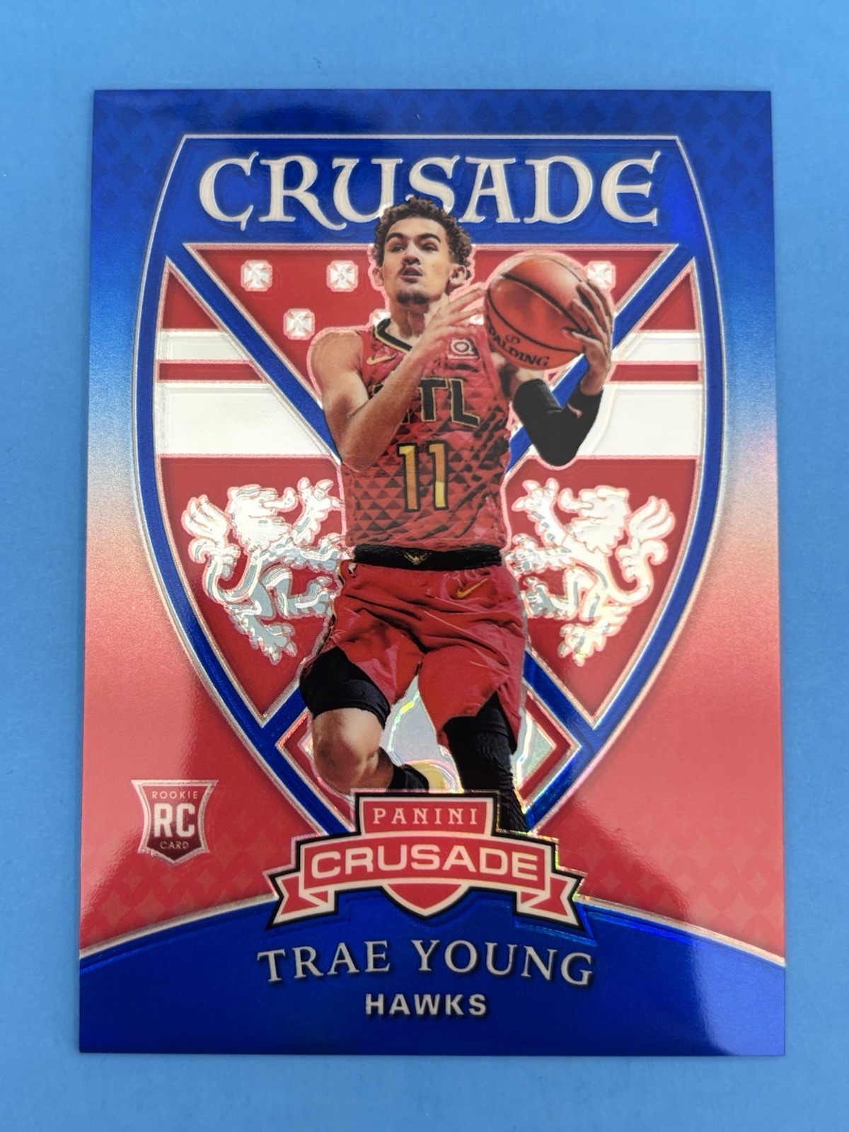 2018-2019 Panini Chronicles Crusade Blue Trae Young 97/99 #545 Rookie RC