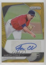 2020 Panini Prizm Rookie Gold Prizm 10/10 Aaron Civale #RA-AC Auto 0a4s