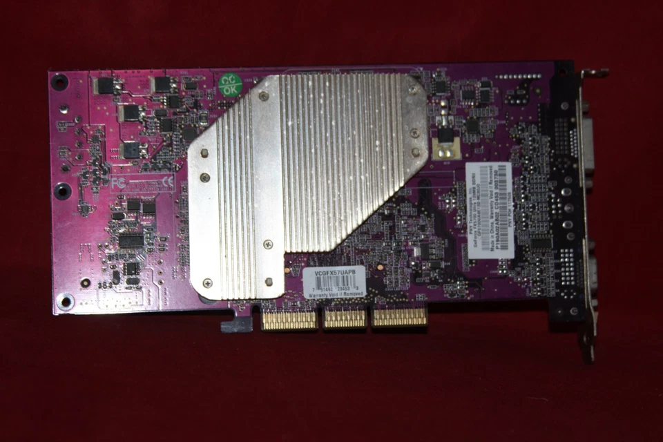 For Parts. PNY Verto, Nvidia GeForce FX 5700 Ultra, 128 MB, AGP Graphics Card - Image 2 of 4