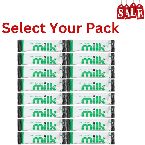 Semi Skimmed Milk Sticks 10ml Long Life Hotel Portions Creamer Sachets