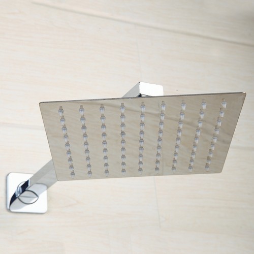 10'' 250MM Square Ultra Thin Slim Rain Rainfall Shower Head - Picture 4 of 8