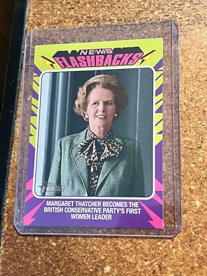 2024 Topps Heritage News Flashbacks # NF-4 Margaret Thatcher UK Prime Minister