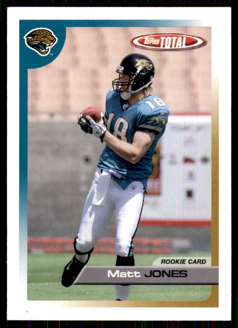 2005 Topps Total Matt Jones Rookie Jacksonville Jaguars #474 NFL
