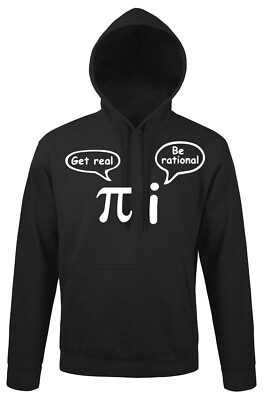 Youth Designz Herren Hoodie Pi Get Real Pullover Logo Print Mathe Sheldon Nerd