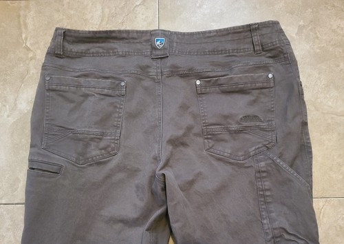 Pantalones de Senderismo KUHL Rebel Para Hombres Vintage Teñido de Pátina Gris-Verde Talla 38x30" - Imagen 17 de 21