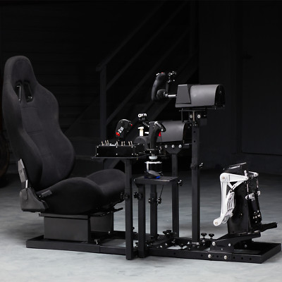 Hottoby G920 Flight Racing Simulator Cockpit with Seat Fit Thrustmaster Logitech