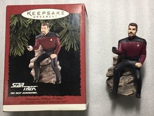 Hallmark Commander William Riker Keepsake Ornament Star Trek Enterprise QXI5551