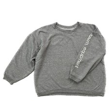 Vintage Bum Equipment Womens Sz L Sleeve Spellout Crewneck Sweater