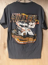 Kenny Miller 3 Racing #23M T-Shirt Size M Dirt Track Racing, Morgantown, Pa