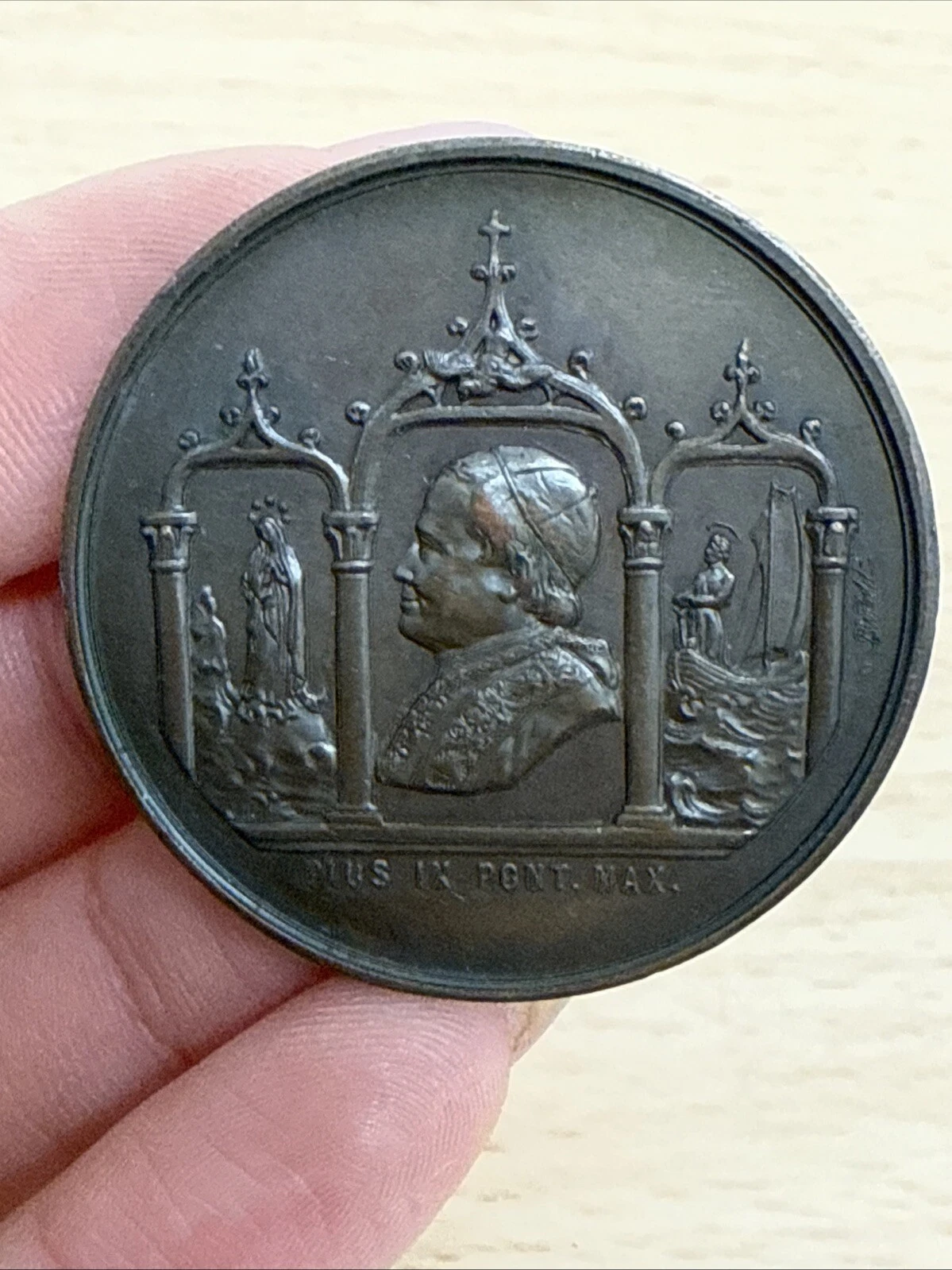 Médaille Concile Œcuménique Rome 1869 1870 Plus IX Pont Max