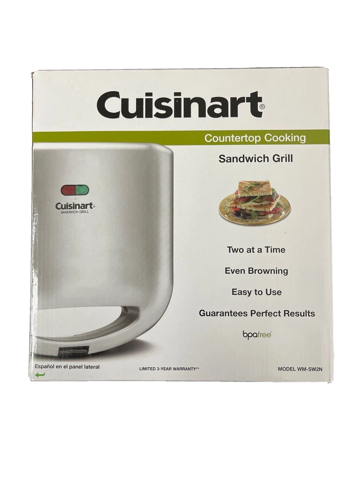 Tostadoras sándwich Cuisinart 600-899 W