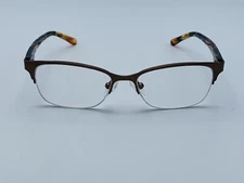 Women’s Rimless Frames AA 1019 Bottom Rimless Metal Plastic 49mm Brown Spring