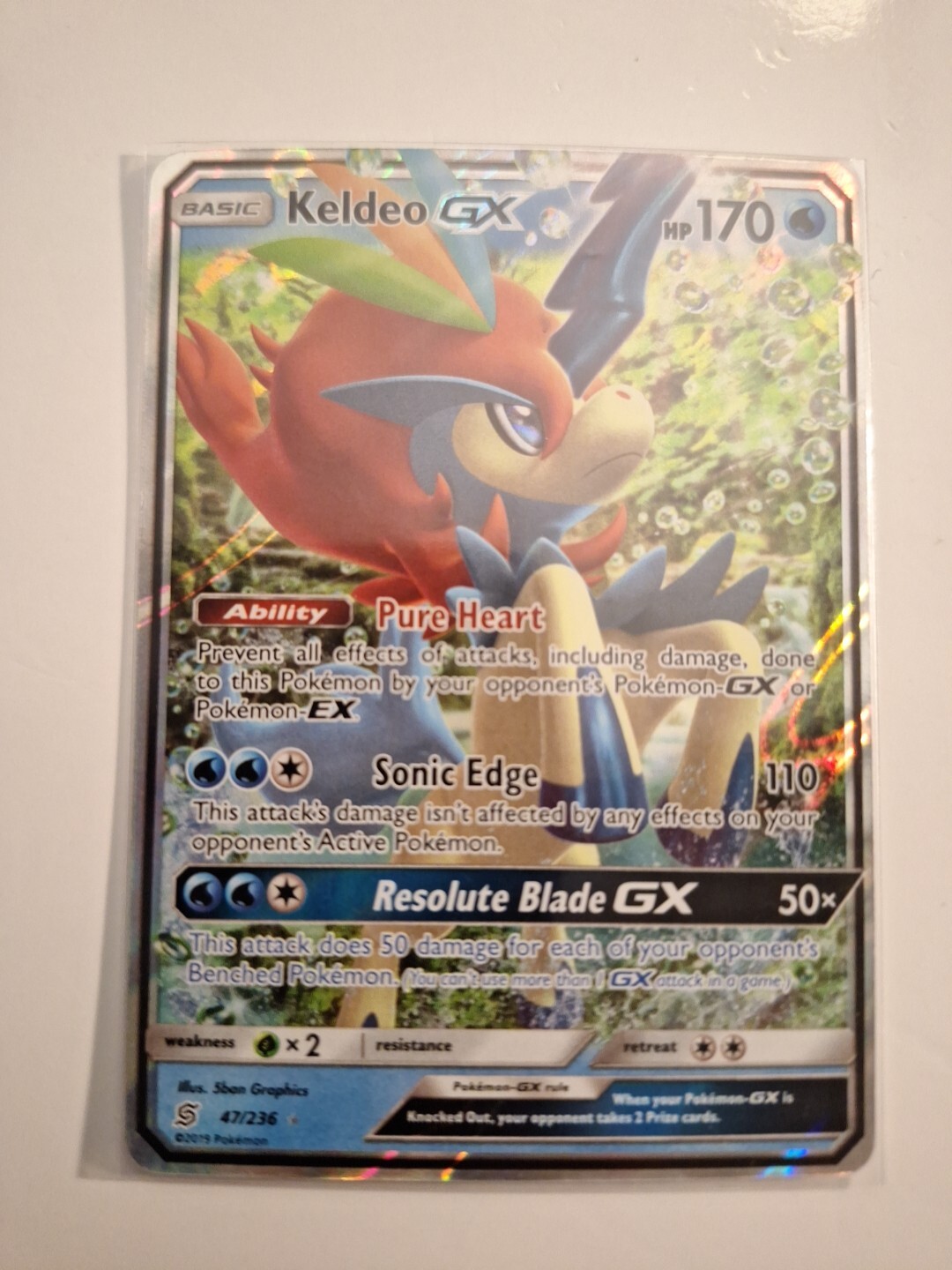 Keldeo GX 47/236 Sm-Unified Minds Holo