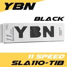 YBN SLA110-TIB-Bla ck 11 Speed ​​Chain 116 Link SLA-11 Campagnolo Shimano BLACK