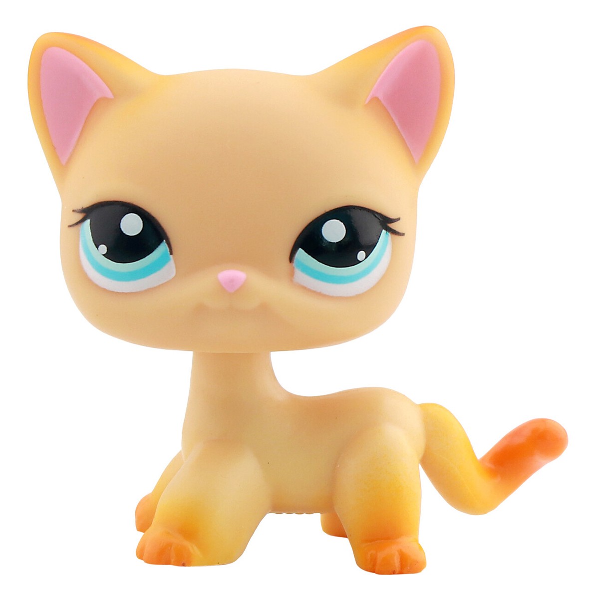Little Pet Shop LPS Shorthair Cat #339 Orange Body Kids Gift