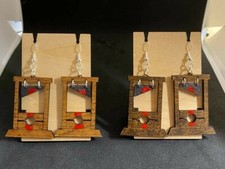 Guillotine Dangle Earrings, Halloween Earrings, Goth Earrings, Statement Earring