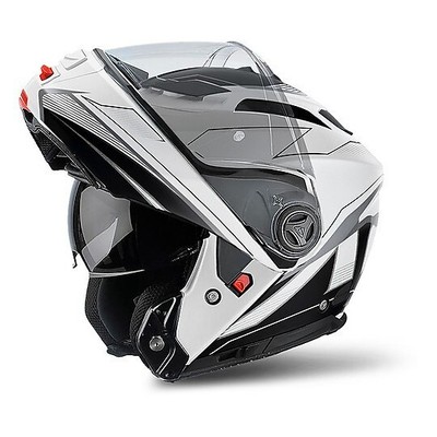 CASCO MODULARE AIROH PHANTHOM-S SPIRIT BIANCO - NERO  TAGLIA XL OMOLOGAZION P/J