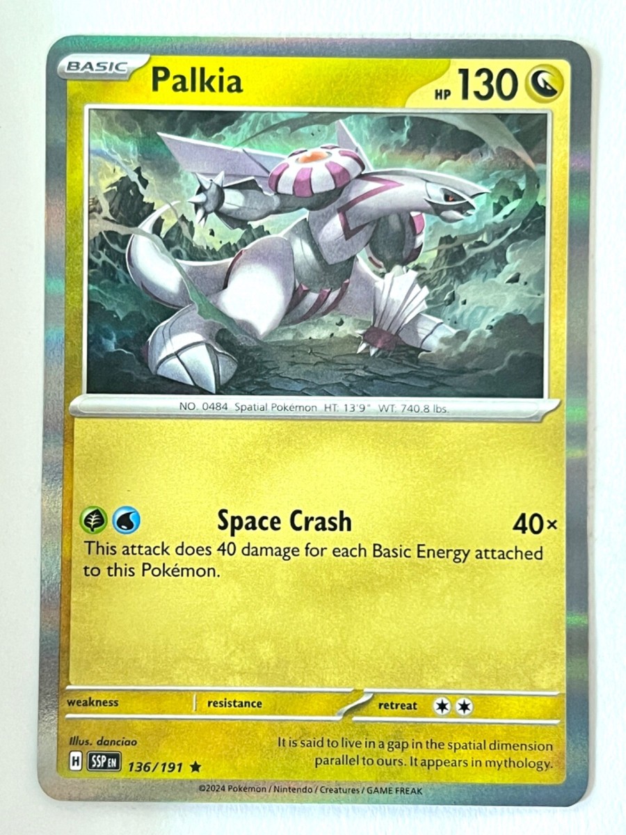 Palkia 136/191 Holo Rare Surging Sparks - Pokemon TCG - Pack Fresh Near  Mint NM | eBay