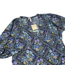 Roper Floral Maxi Dress Long Sleeve Western Bohemian Flowy Womens Size S SHEER