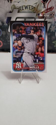 2024 Topps Update Series - Austin Wells Rookie Debut ERROR 1/1 - Picture 2 of 6