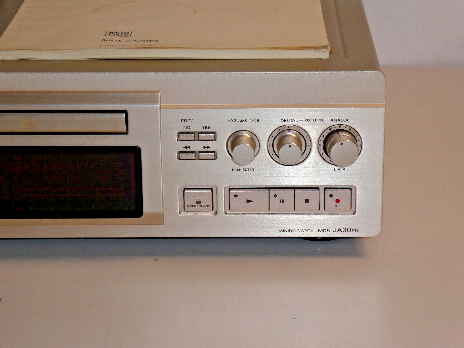 Sony MDS-JA30ES High-End Mini-Disc Recorder, FB&BDA, 2 Jahre Garantie